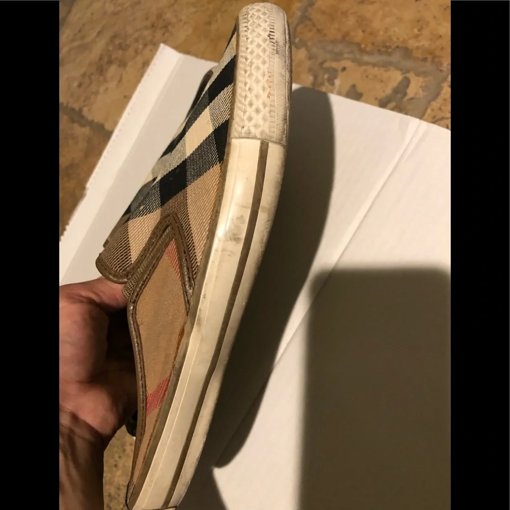 BURBERRY Nova Check Plaid Slip On Sneaker 38 - Picture 6 of 6
